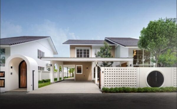 🏡✨ บ้านพร้อมสระว่ายน้ำในตัว  สไตร์ Koji ทำเลเด่นใกล้ห้างเซนทรัลแอร์พอร์ต   A7-V0046