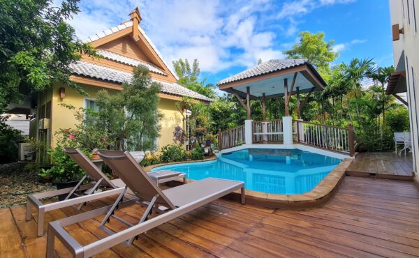 บ้านพูลวิลล่า 2 หลัง ในพื้นที่เดียว #หนองจ๊อม ASS-V0022