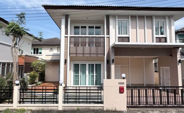 บ้านเดี่ยวสองชั้น ในโครงการพร้อมรปภ. ใกล้ตลาดแม่กวง ASS-H1061