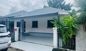 บ้านเดี่ยวชั้นเดียว ในหมู่บ้าน ใกล้ตลาดภูดอย ASS-H1041