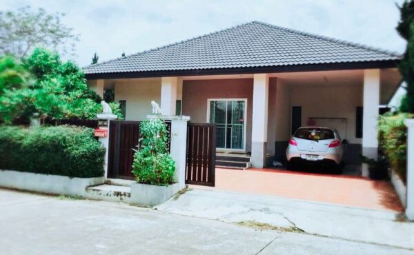 บ้านเดี่ยวชั้นเดียว เฟอร์นิเจอร์และอุปกรณ์ภายในครบครัน พร้อมเข้าอยู่อาศัย  AHD-H0182