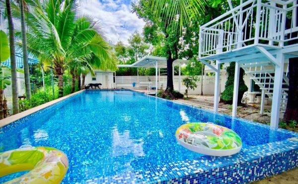 Pool villa บ้านแฝด 3 ชั้น   ใกล้โรงเรียนนานาชาติ หลายแห่ง     A9-V0019
