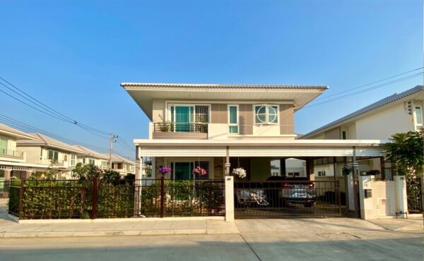 ให้เช่าบ้านเดี่ยวสองชั้น บ้านในโครงการ พร้อมระบบรักษาความปลอดภัยที่ดีเยี่ยม   ASP-H0774