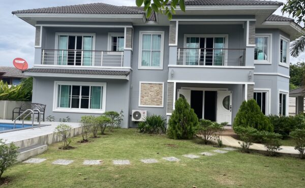 🏡PoolVilla ให้เช่าสองชั้นหลังใหญ่ เฟอร์ครบ ในโครงการ ทำเลสันทราย 🛋️ASS-V0032