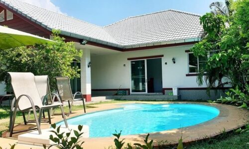 ให้เช่า บ้าน Pool Villa ชั้นเดียว ทำเลใกล้สนามบิน