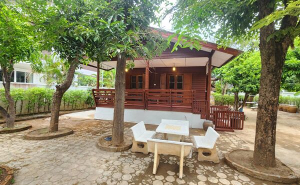 บ้านไม้กึ่งปูนชั้นเดียวยกสูง  #ใกล้ตลาดหนองหอย A9-H0410