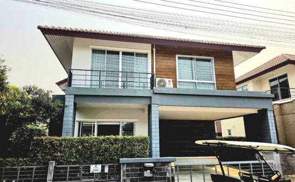 🏡 บ้านเดี่ยวสองชั้นในโครงการ ติดถนนใหญ่ ใกล้แยกตลาดเจริญ สันกำแพง 20,000 บาท/เดือน ASP-H0687