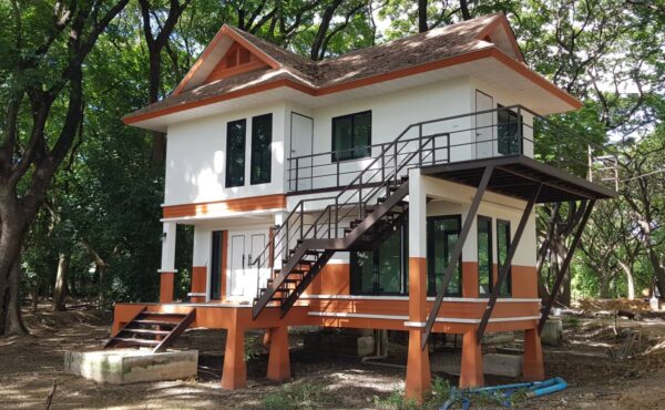 🏡ให้เช่าบ้านเดี่ยวสองชั้นยกสูง ร่มรื่น เหมาะสำหรับพักอาศัย A9-H0341