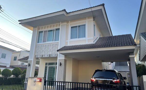 ให้เช่าบ้านเดี่ยวสองชั้น บ้านในโครงการ ใกล้วิทยาลัยเทคนิคสารภี A6-H0456