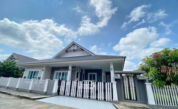 ให้เช่าบ้านเดี่ยวชั้นเดียว บ้านในโครงการ มีระบบรักษาความปลอดภัย 24 ชั่วโมง