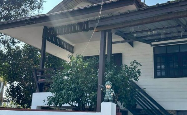 บ้านไม้สองชั้นยกสูง #บ้านท่อ A2-H0147