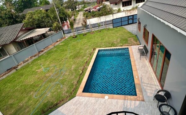 พลูวิลล่าชั้นเดียว บ้านใหม่ พื้นที่สนามหญ้ากว้าง ใกล้ตลาดแม่กวง ADK-V0018