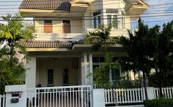 🏡ให้เช่าบ้านเดี่ยวสองชั้น ในโครงการ เฟอร์นิเจอร์ครบ มีการดูแลความปลอดภัย ทำเลดี 🎉A6-H0004