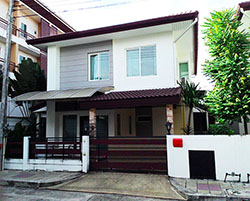 🏠บ้านสองชั้นในโครงการ เฟอร์ครบ มีการดูแลความปลอดภัยอย่างดี✨A6-H0015