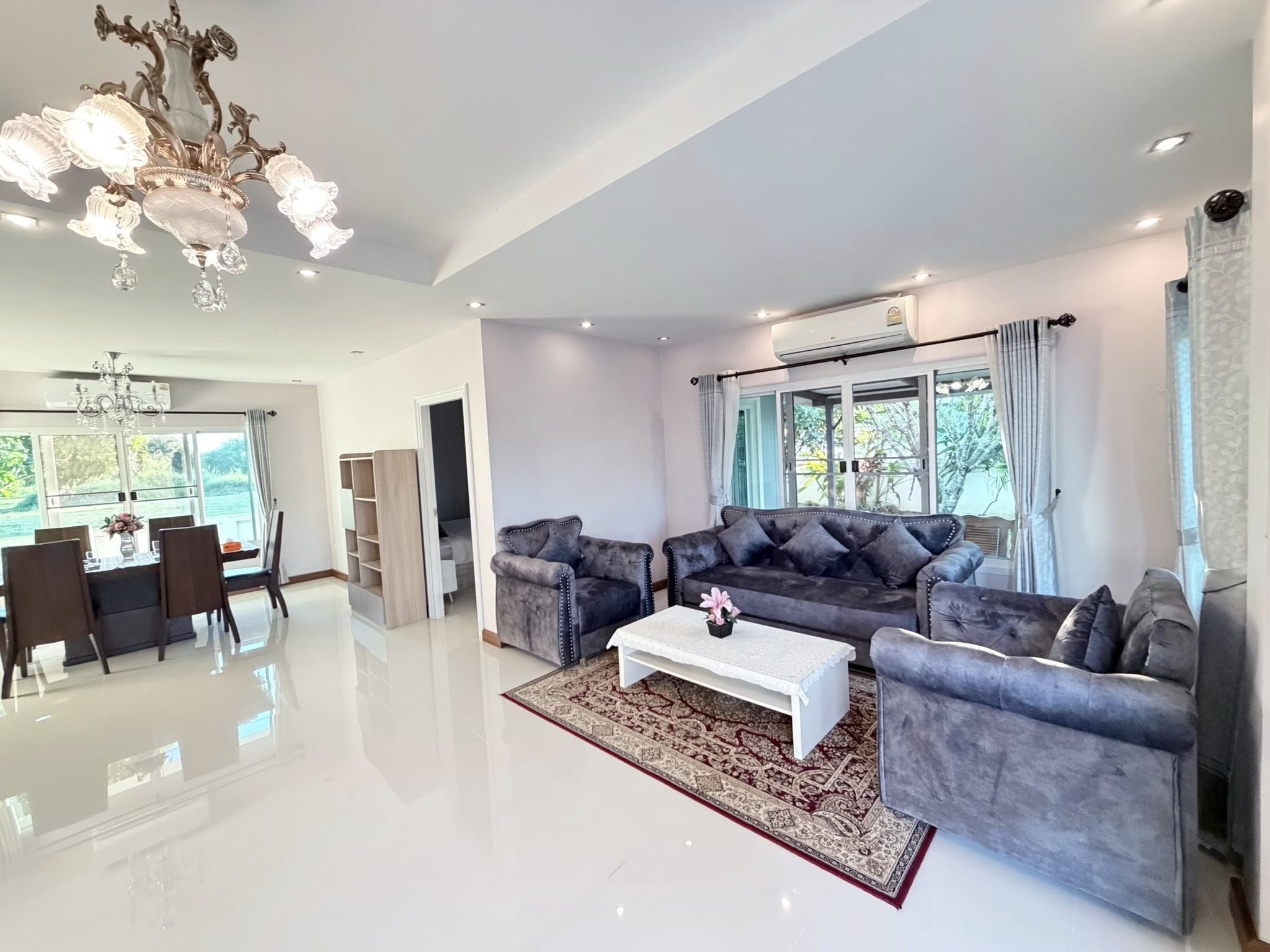 บ้านเดี่ยวสองชั้นให้เช่า สันทราย 4 ห้องนอน พื้นที่กว้างขวาง ใกล้เมือง | รหัส ASS-H1063
