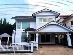 านเดี่ยวสองชั้นพร้อมห้องทำงานส่วนตัว ย่านสันผีเสื้อ เชียงใหม่ A3-H0325