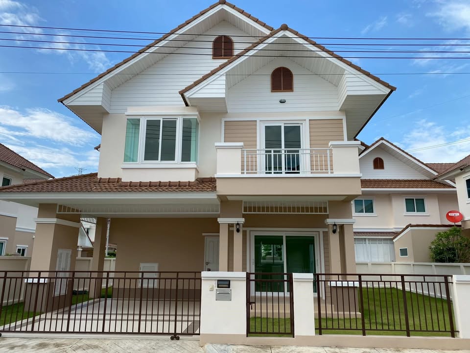 บ้านเดี่ยว 2 ชั้นให้เช่า ใกล้ตลาดอุ๊ยทา ระบบรักษาความปลอดภัยดีเยี่ยม ASP-H0778