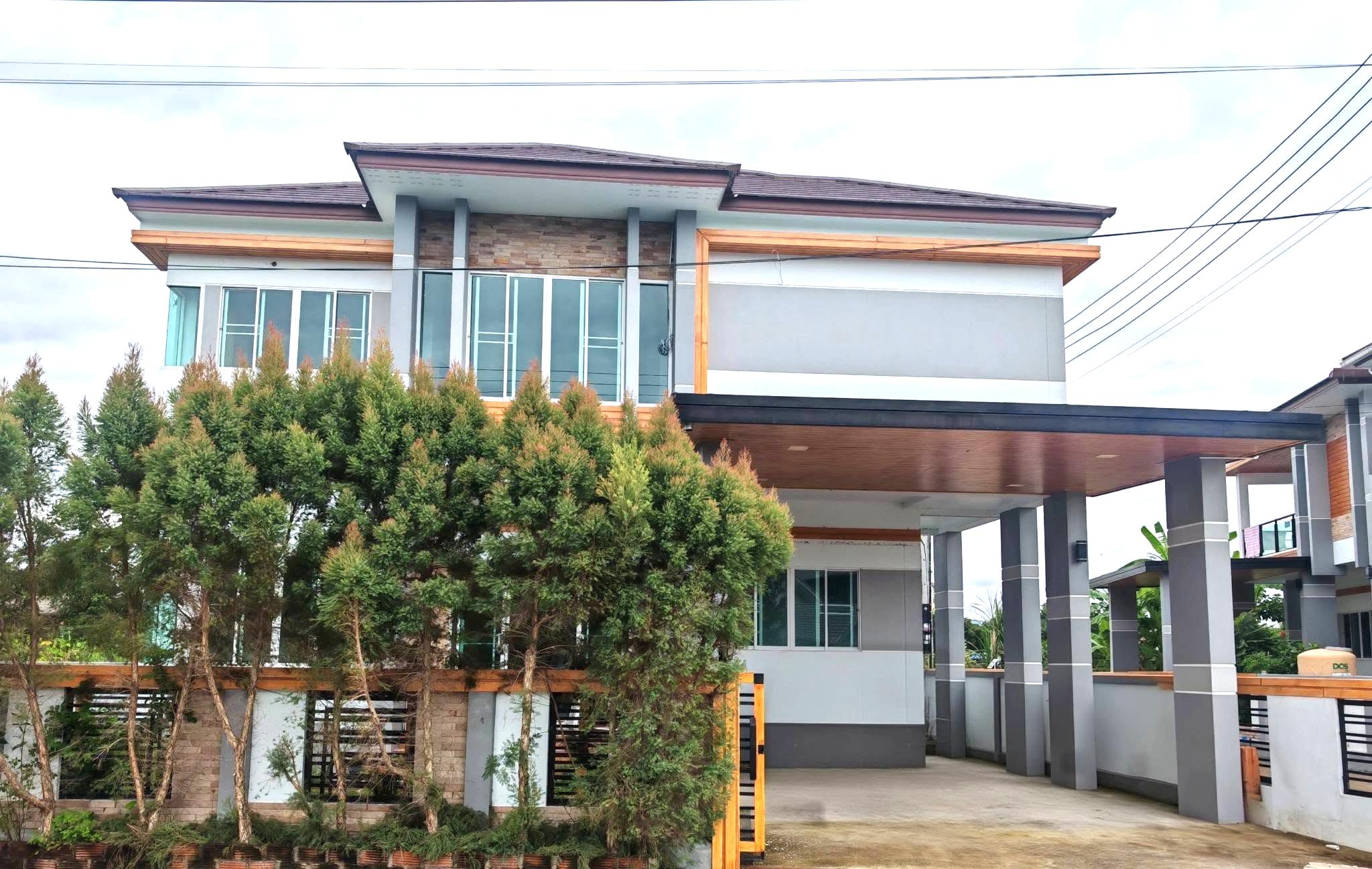 บ้านเดี่ยวสองชั้นในโครงการเงียบสงบ ทำเลดี อ.สันทราย ASS-H1116
