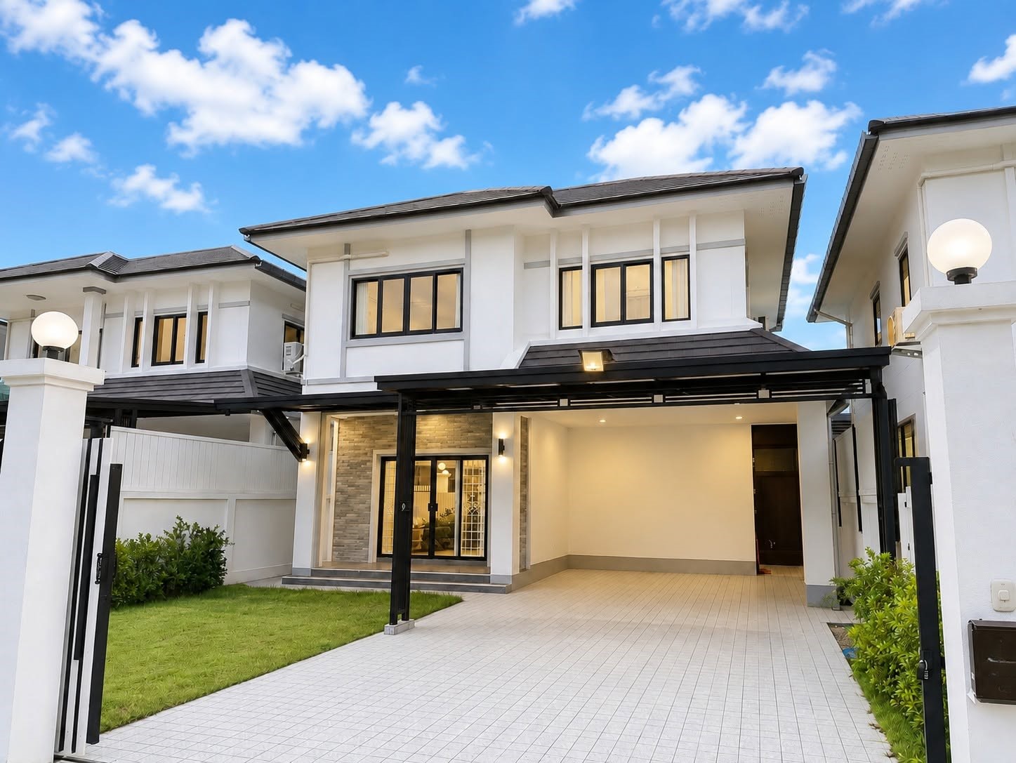 บ้านเดี่ยว 2 ชั้น 35K｜บ้านเมืองที่ให้พื้นที่ 170 ตร.ม. เมืองเชียงใหม่ A6-H0484