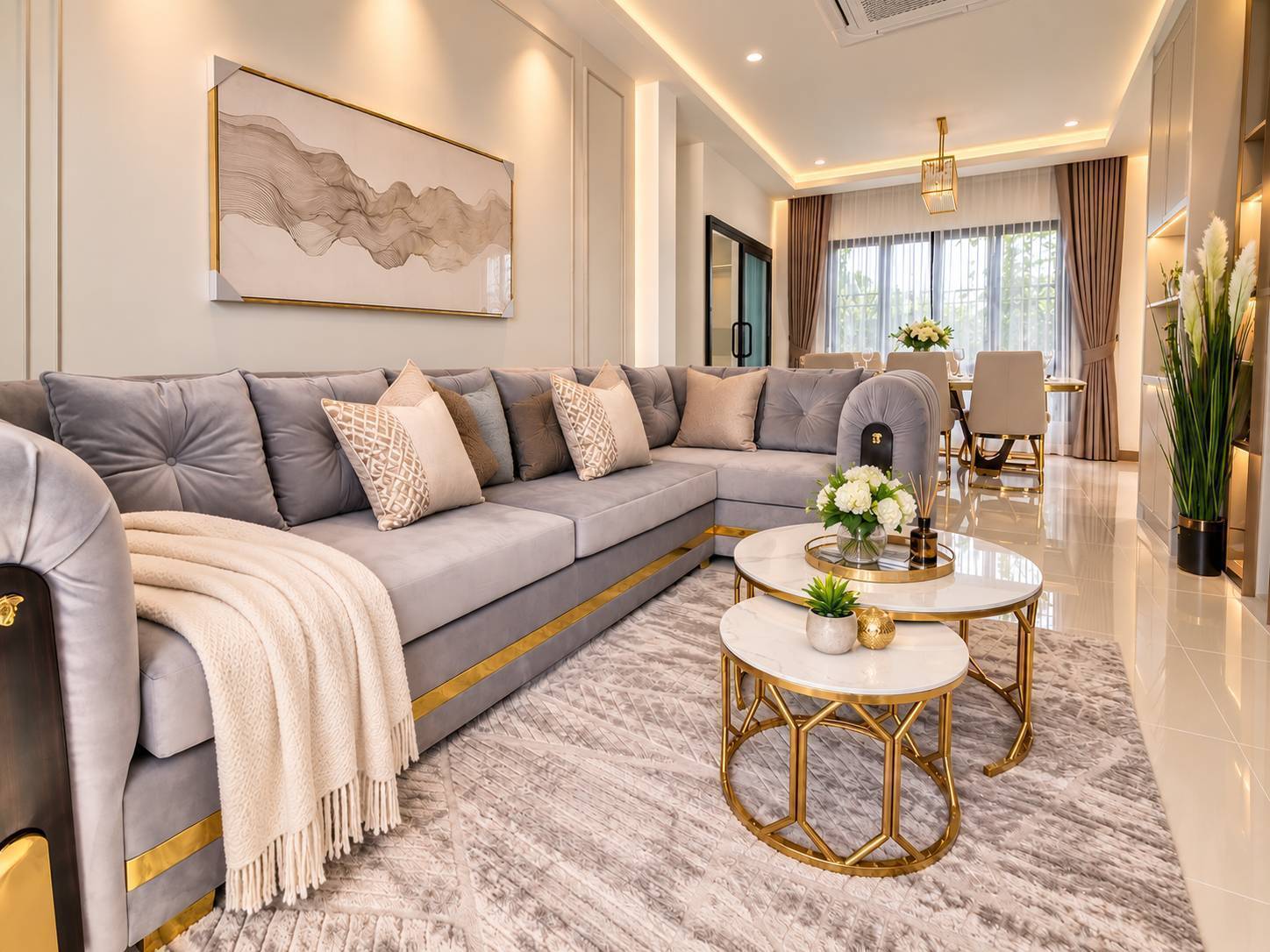 ให้เช่าบ้านเดี่ยว 2 ชั้น สไตล์ Modern Luxury ทำเลหางดง | AHD-H1380