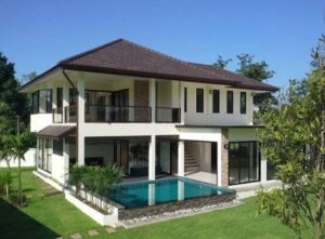 ขายพูลวิลล่าสองชั้น บนที่ดินผืนใหญ่ ทำเลดอยสะเก็ด ราคา 7.5 ล้านบาท  CDK100861