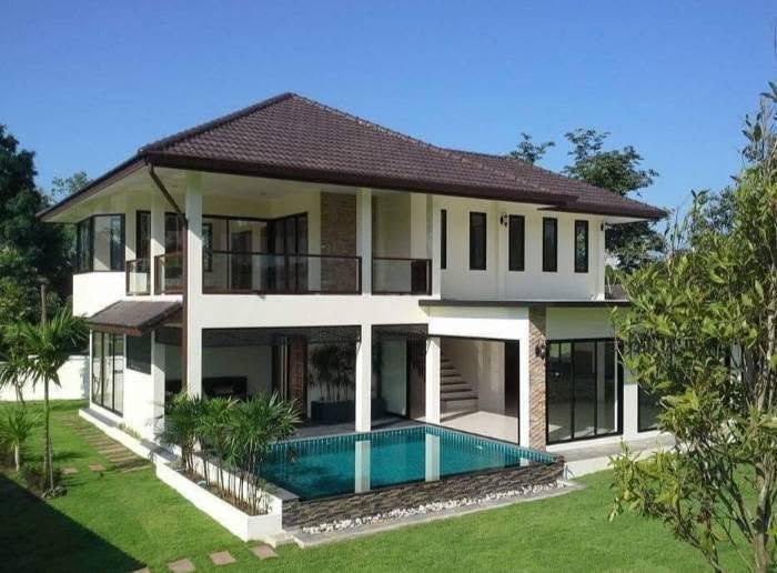 ขายพูลวิลล่าสองชั้น บนที่ดินผืนใหญ่ ทำเลดอยสะเก็ด ราคา 7.5 ล้านบาท  CDK100861