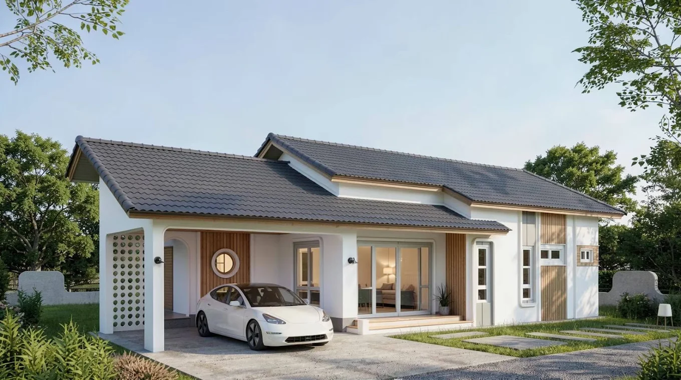 ขายบ้านเดี่ยวชั้นเดียวสร้างใหม่ | 3 ห้องนอน 2 ห้องน้ำ | พื้นที่ใช้สอย 135 ตร.ม. | เพียง 2.19 ล้านบาท  CDK100865