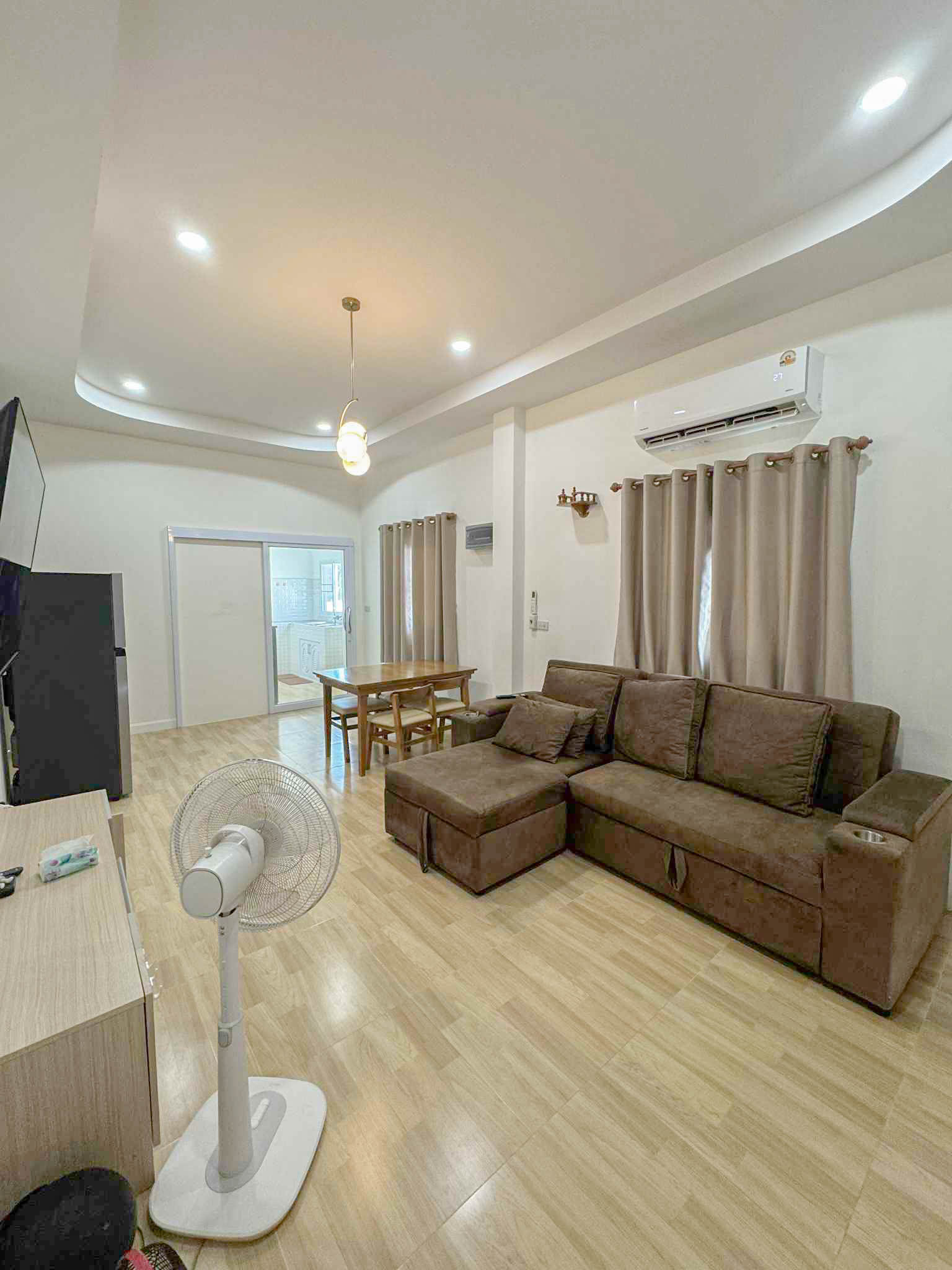 บ้านเดี่ยวชั้นเดียว ทำเลดอนแก้ว สารภี พร้อมเฟอร์นิเจอร์ ใกล้โรงเรียนนานาชาติ ราคาเพียง 16,000 บาท/เดือน  ASRP-H0209