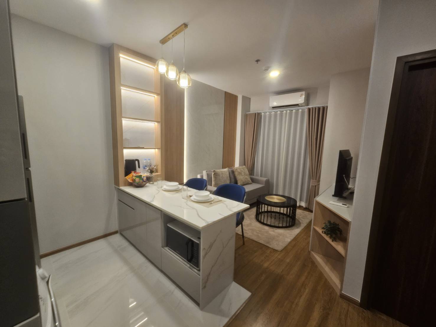 ให้เช่าคอนโด 1 ห้องนอน พร้อมเฟอร์นิเจอร์ โซนเจริญเมือง–หนองป่าครั่ง เชียงใหม่   A5-C0603