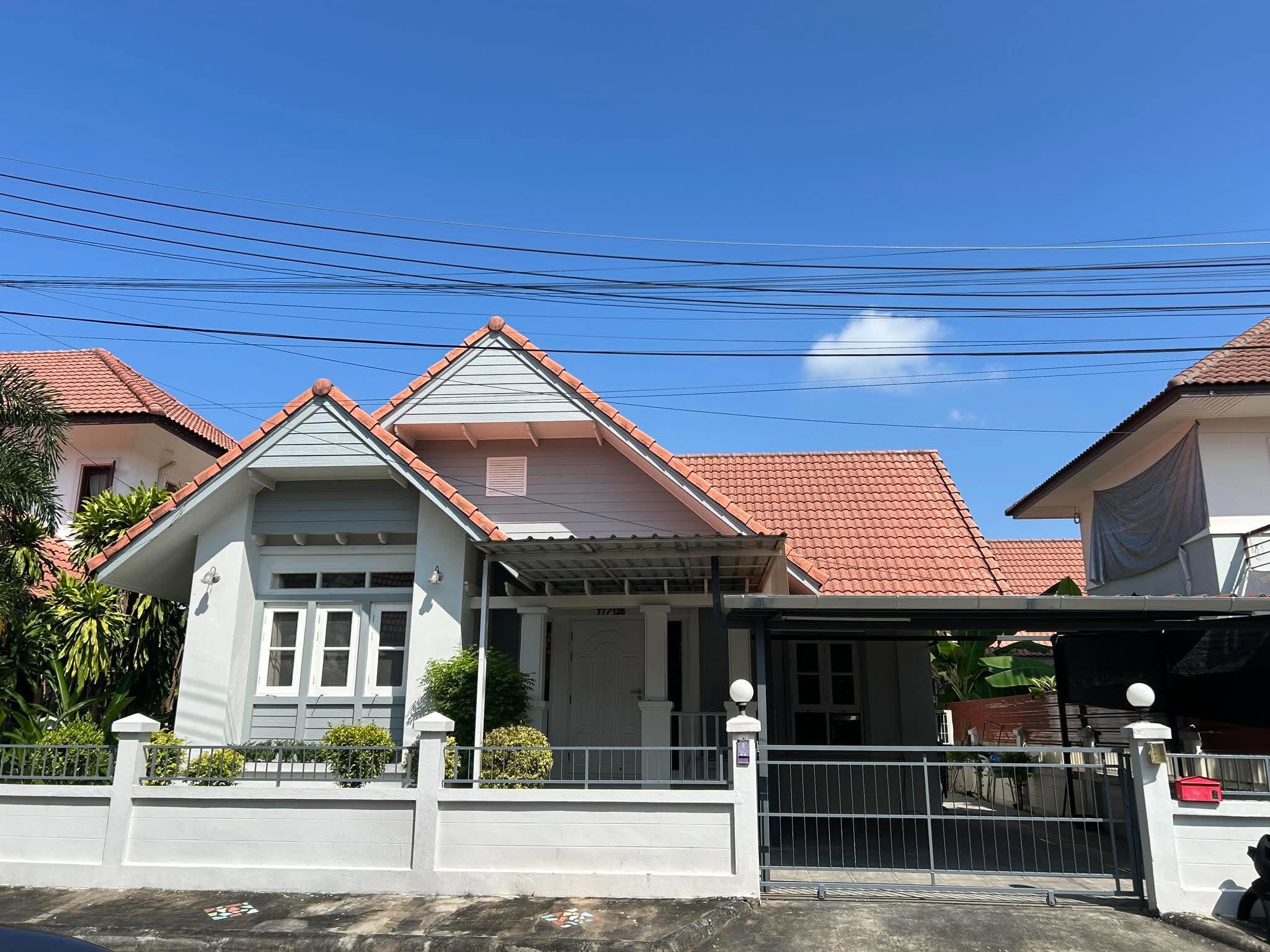 ให้เช่าบ้านเดี่ยวชั้นเดียว 3 ห้องนอน รับแมวและสัตว์เล็ก #หางดง #เชียงใหม่   AHD-H1387