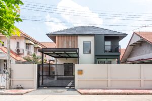 Pool Villa 2 ชั้นในโครงการ พร้อมสระว่ายน้ำส่วนตัว ทำเลบ้านแหวน หางดง ใกล้เซ็นทรัลเฟสติวัล ราคาเพียง 45,000 บาท/เดือน AHD-V0115